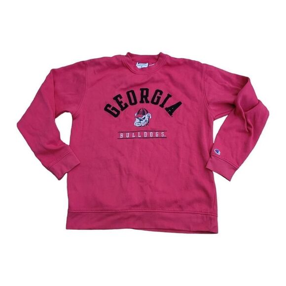 Georgia Bulldogs NCAA Champion Pullover Sweater Red Adult SZ M - Picture 1 of 9